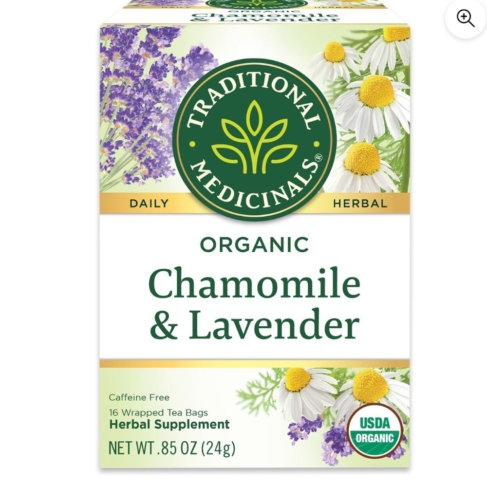 Traditional Medicinals organic chamomile with lavender teas